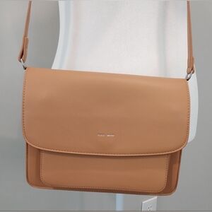 Pixie Mood Zoe Honey Brown Vegan Leather Crossbody Handbag Purse
